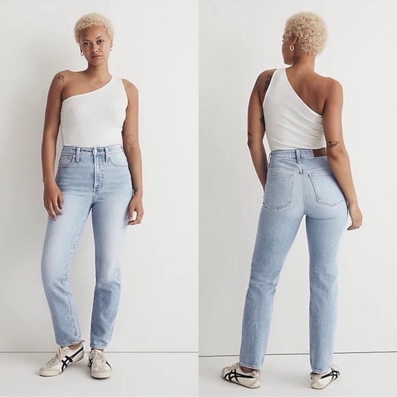 MADEWELL The Curvy Perfect Vintage Jean light washed high rise cotton size 28 - Picture 1 of 15